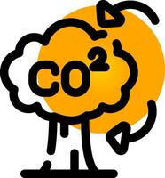 co2 creativo icono diseño vector