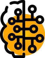 Artificial Intelligence Creative Icon Design vector