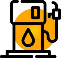 Petrol Station Creative Icon Design vector