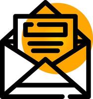 Open Email Creative Icon Design vector