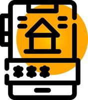 Online Banking Creative Icon Design vector