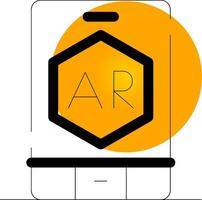 Ar App Creative Icon Design vector