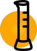 Graduated Cylinder Creative Icon Design vector