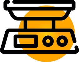 Food Scale Creative Icon Design vector