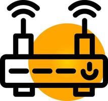 Wifi Router Creative Icon Design vector