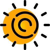 Sun Creative Icon Design vector