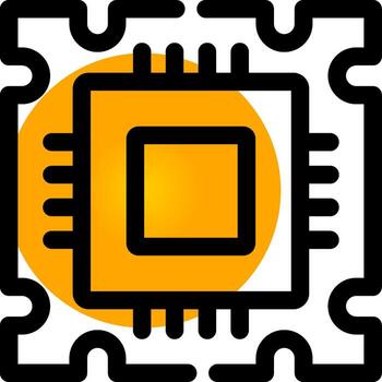 diseño de icono creativo del procesador vector