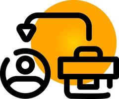 B2C Creative Icon Design vector