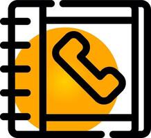 Phonebook Creative Icon Design vector