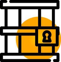 Jail Creative Icon Design vector