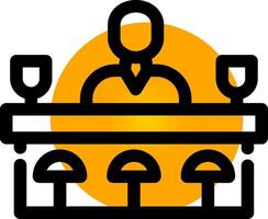 Bar Counter Creative Icon Design vector