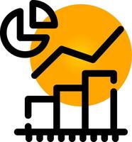 Statistical Analysis Creative Icon Design vector