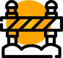 Road Block Creative Icon Design vector