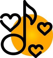 Love Song Creative Icon Design vector