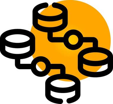 desestructurado datos creativo icono diseño vector