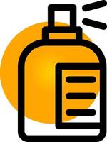 Spray Bottle Creative Icon Design vector