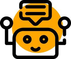 Chatbot Creative Icon Design vector