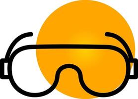 Lab Goggles Creative Icon Design vector