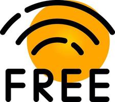 Free Wifi Creative Icon Design vector