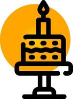 Birthday Cake Creative Icon Design vector