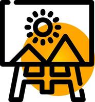 Canvas Creative Icon Design vector