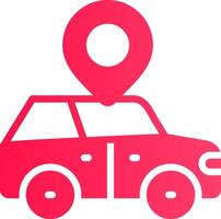 Car Location Creative Icon Design vector