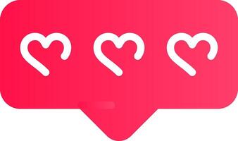 Comment Heart Creative Icon Design vector