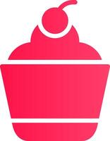 diseño de icono creativo de cupcake vector