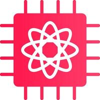 Quantum Computer Creative Icon Design vector