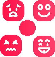 Perceiving Emotions Creative Icon Design vector