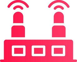 Wifi Router Creative Icon Design vector