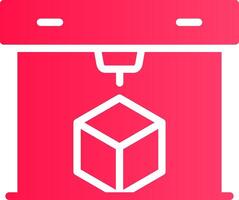 3D Printing Creative Icon Design vector