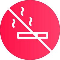 No de fumar zona creativo icono diseño vector