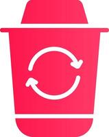 Recycle Bin Creative Icon Design vector