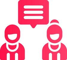Discuss Creative Icon Design vector