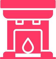 Fireplace Creative Icon Design vector