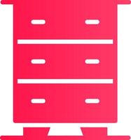 Chest of Drawers Creative Icon Design vector