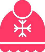 Winter Hat Creative Icon Design vector