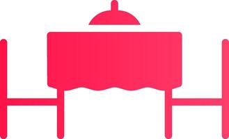Valentines Table Creative Icon Design vector