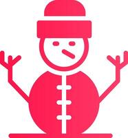 Snowman Creative Icon Design vector