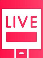 Live Stream Creative Icon Design vector