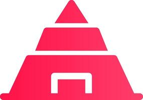 Pyramid Creative Icon Design vector