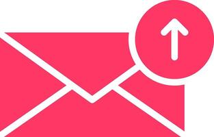 Upload Email Creative Icon Design vector