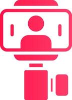 Selfie Stick Creative Icon Design vector