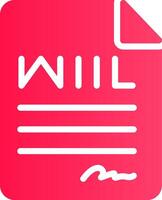 Last Will Creative Icon Design vector