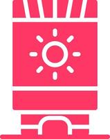 Sun Cream Creative Icon Design vector