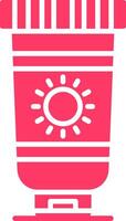 Sunscreen Creative Icon Design vector