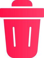 Trash Bin Creative Icon Design vector