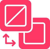Fill And Stroke Creative Icon Design vector