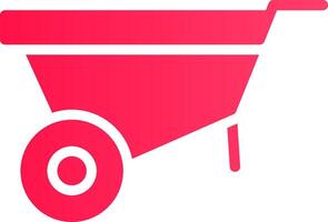 Wheelbarrow Creative Icon Design vector